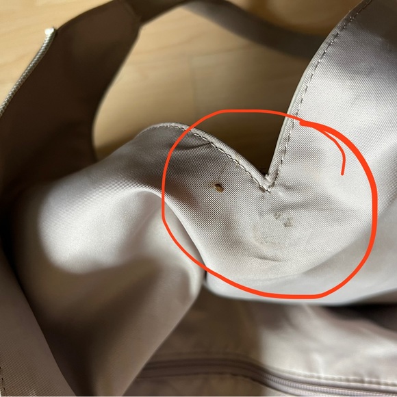 STELLA & DOT Two-Toned Criss-Cross Hobo Bag - Picture 5 of 7